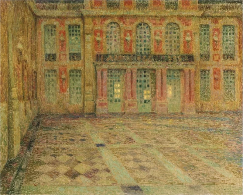 Henri Le Sidaner - 249, Versailles, Corte d'Onore, Galleria Nazionale d'Irlanda, Dublino
